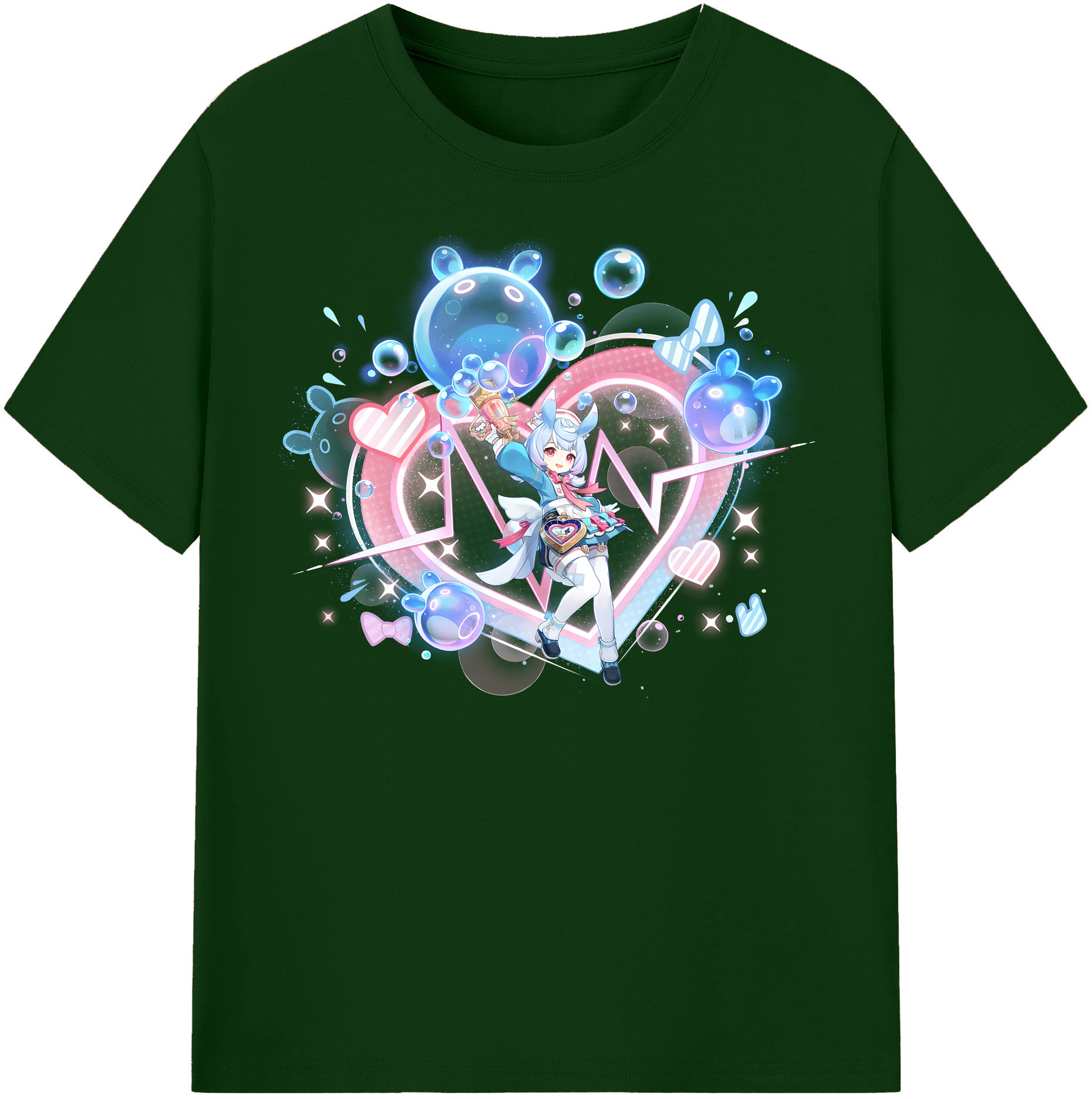 げんし神 シゲウィン genshin Shigewin 綿100％半袖Tシャツ（フロントプリント）